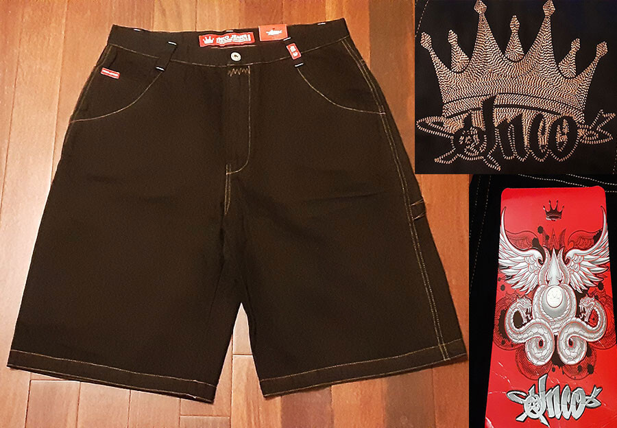 90s JNCO Crown Onyx Cargo Shorts 36 Vtg NWT Red Label 90s JNCO Crown Onyx Cargo Shorts 36 Vtg NWT Red Label
