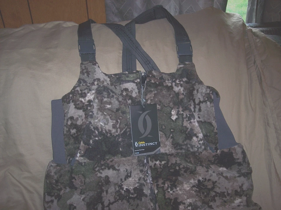 Mens Large Camo Bibs Standhunter Instinct Insulated Camo Hunting Bib Overalls - Image 4 of 4