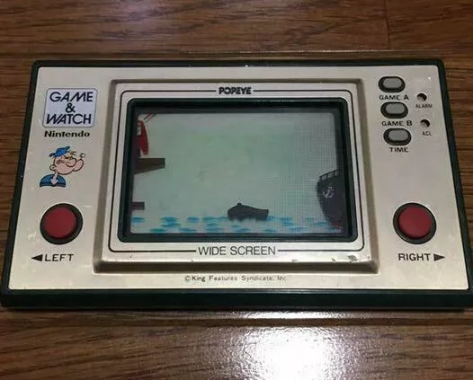 Nintendo Game & Watch Popeye wide Japanese retro handheld system Nintendo Game & Watch Popeye wide Japanese retro handheld system
