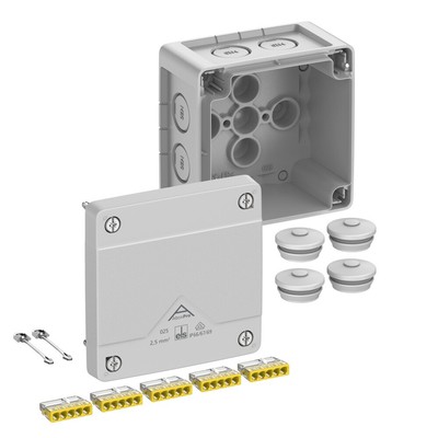 Spelsberg Abox Pro 025-2,5² Abzweigkasten IP66/IP67/IP69 grau 92x92x60mm