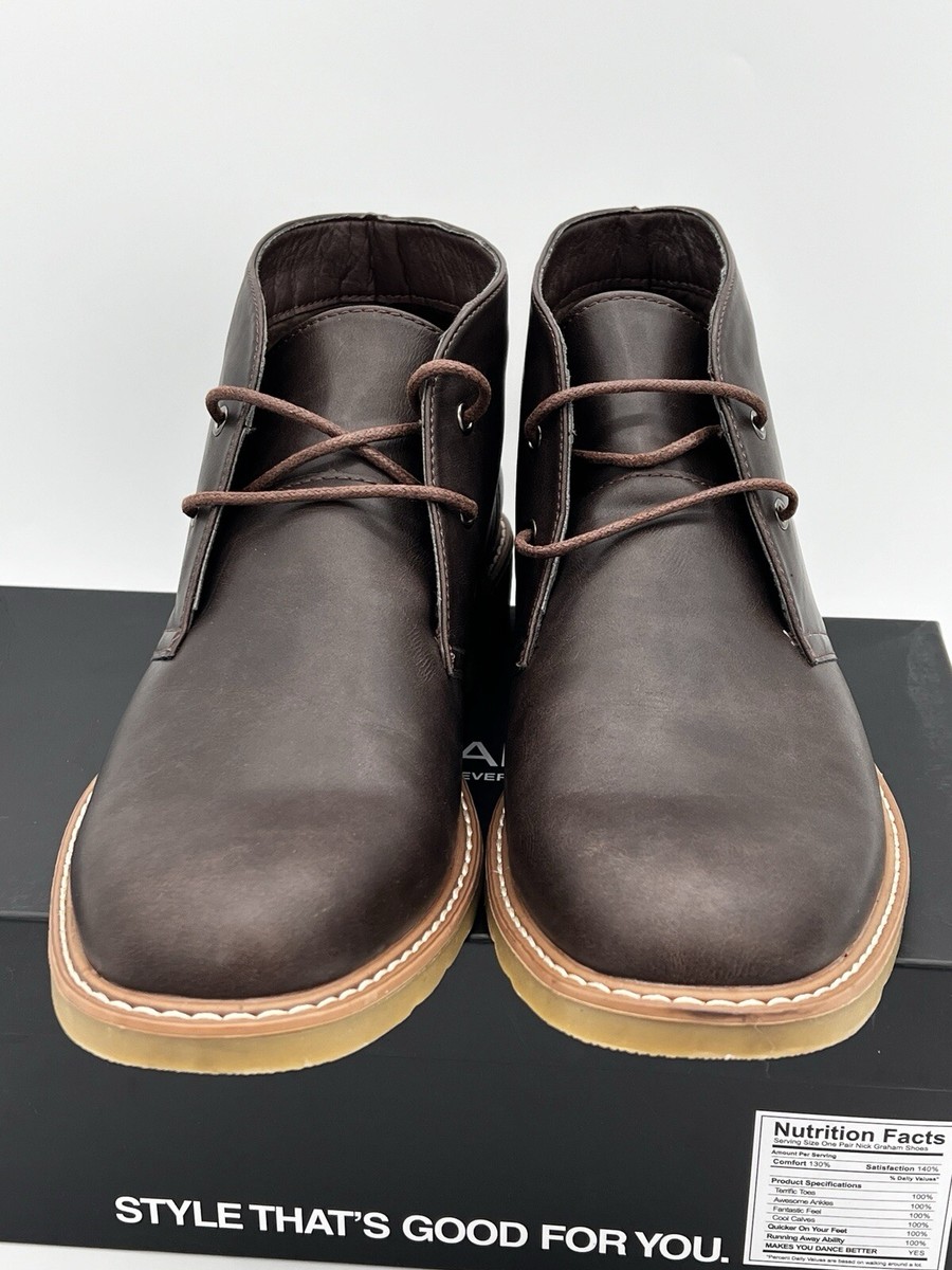 Nick Graham Charles Boots Men Lace Up Brown Size 11 Man Made  display picture 1