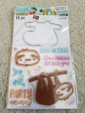 Recollections Cheeky Modern Pop Clear Stamps  Die Set - Party Animal 1596