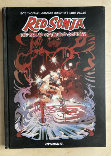 Red Sonja Ballad of the Red Goddess SIGNED By Roy Thomas 2019 Dynamite Hardcover - Picture 1 of 9