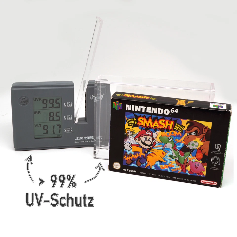 Acrylic Case for Nintendo 64 Game Original Box N64 UV Protective Sleeve Box Protector - Image 4 of 4