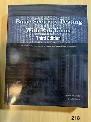 Basic Security Testing With Kali Linux, Third Edition by Daniel W. Dieterle