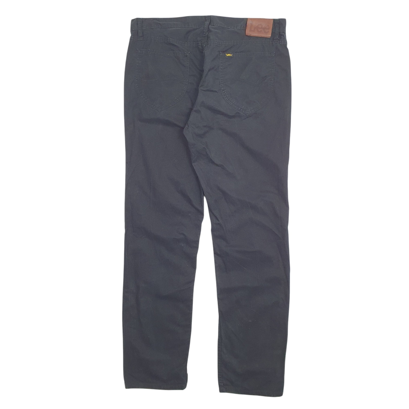 LEE Chino Trousers Cotton Blend Black Mens W36 L32 image 3