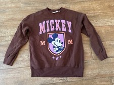 12/14 H M Disney Brown Mickey Mouse Sweatshirt Girls or small adult