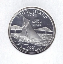 2001-S PROOF RHODE ISLAND STATE QUARTER