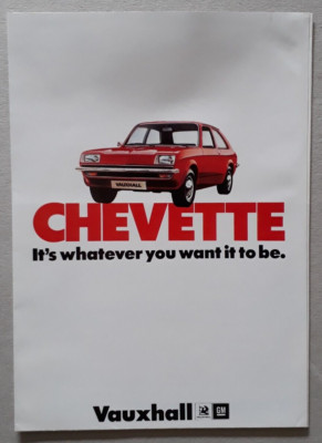 Vauxhall Chevette Prospekt 1975 - 1256cc Basis & L