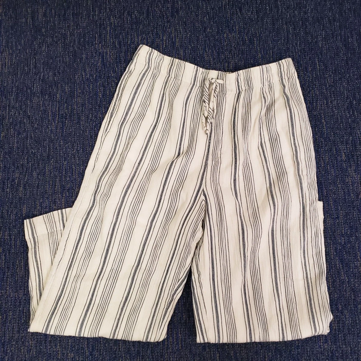 Abercrombie striped best sale pants