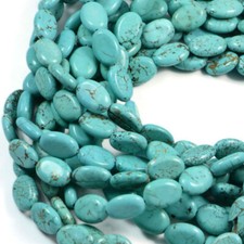Semi-Precious beads Turquoise 10X14mm Gemstone Jewellery Making 15.5 Inch Strand