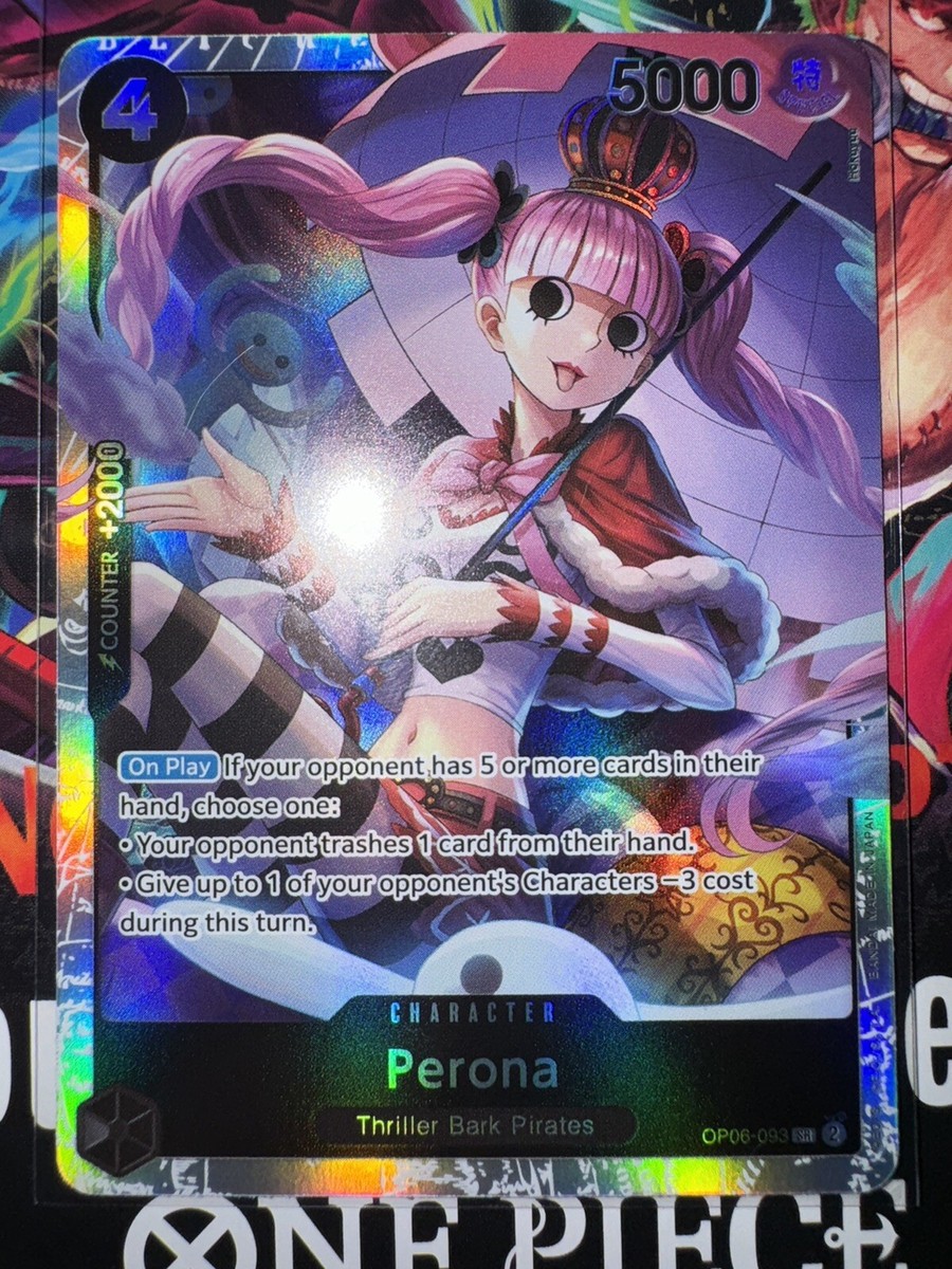 One Piece Wings Of Captain English OP06-093 Perona SR Super Rare