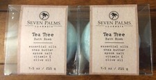 New Lot Of 2 Seven Palms Spa Oasis Tea Tree Bath Bomb 7.5 Ounce