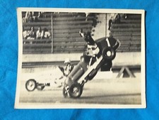 Early  New Zealand Speedway, “Andy” Alcock, Speedway sprint car, Photo card.