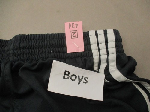 ADIDAS Size S Boys Black Stretch Waist Pocket Athletic Running Shorts 434 - Picture 11 of 11