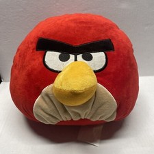 Angry Birds Plush Red Stuffed Animal Bird Toy Pillow - 13" x 15"