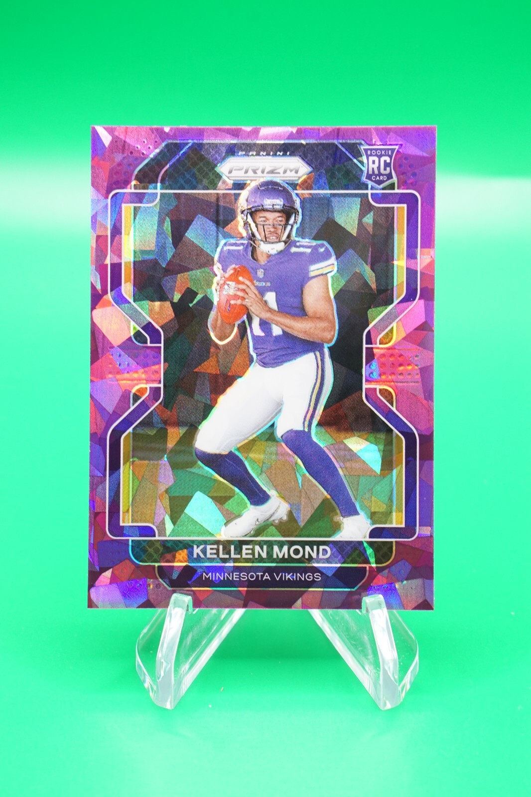 2021 Prizm Rookies Prizm Purple Ice SP /225 #351 Kellen Mond JB6