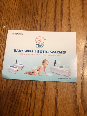 wipe and bottle warmer