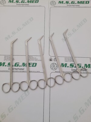 Diethrich Potts Smith Vascular Scissors 45° 18.5cm Angled Stainless Steel 5PCS