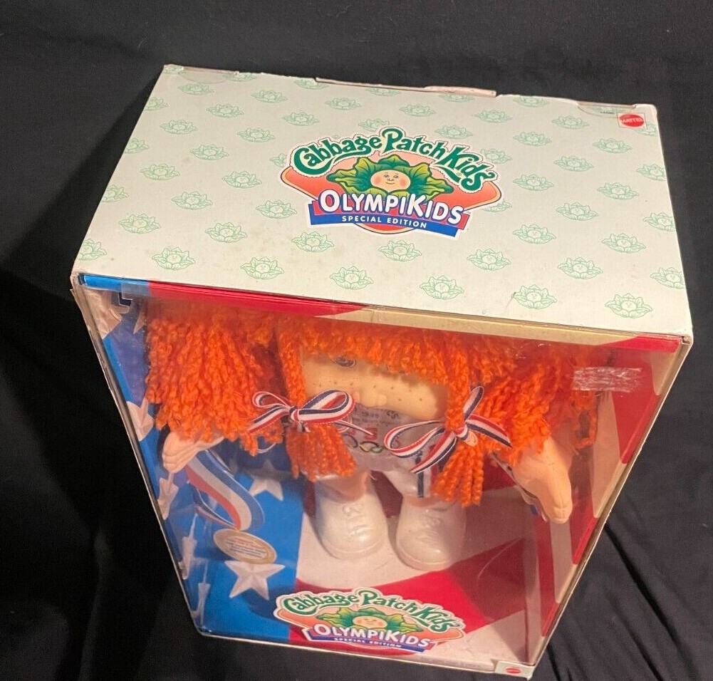 1990年製 ビーチボーイズ マスコットベア 1996 Olympics Cabbage Patch Kids Olympikids Kristina Lucey Doll