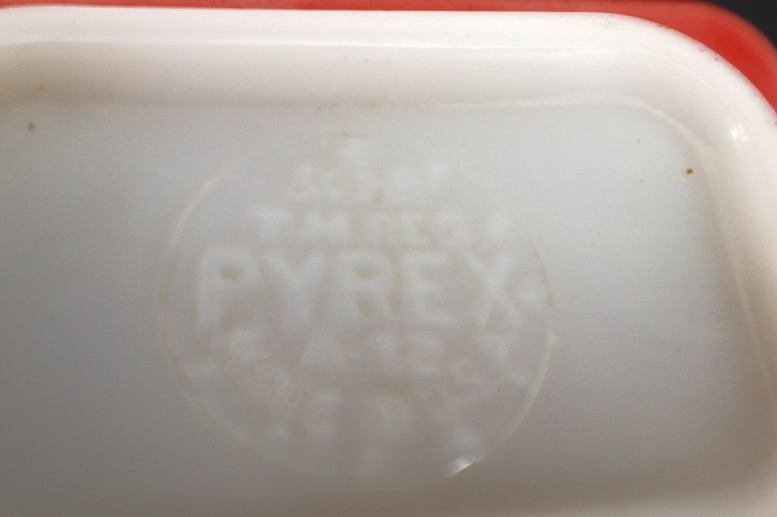 Pyrex Ovenware RED Refrigerator Dish with Clear Lid #0501C Small Vintage