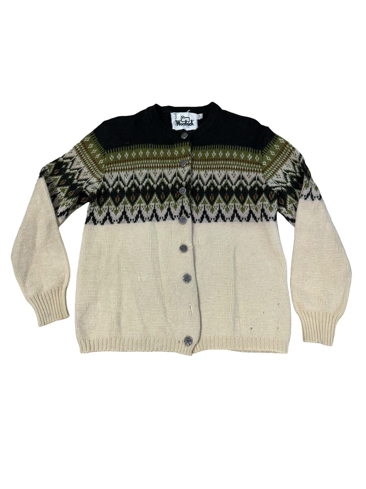 Suéteres geométrico Woolrich Lana Cardigan para Mujer