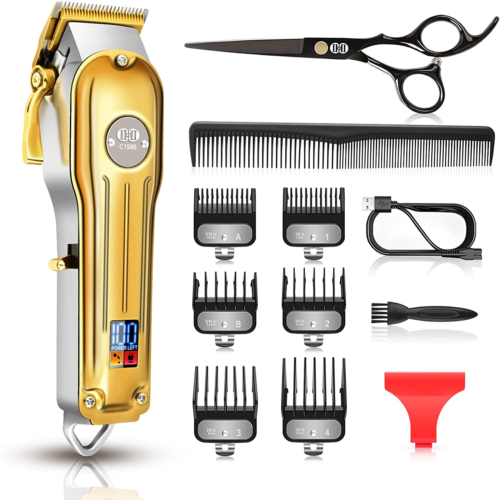 Haarschneidemaschine Profi, CIICII Haarschneider Herren Haartrimmer Bartsch Gold - Bild 1 von 8