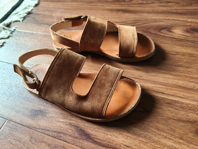 Braune Wildleder / Leder Sandalen für Kinder Größe EU 31, Manuela de Juan