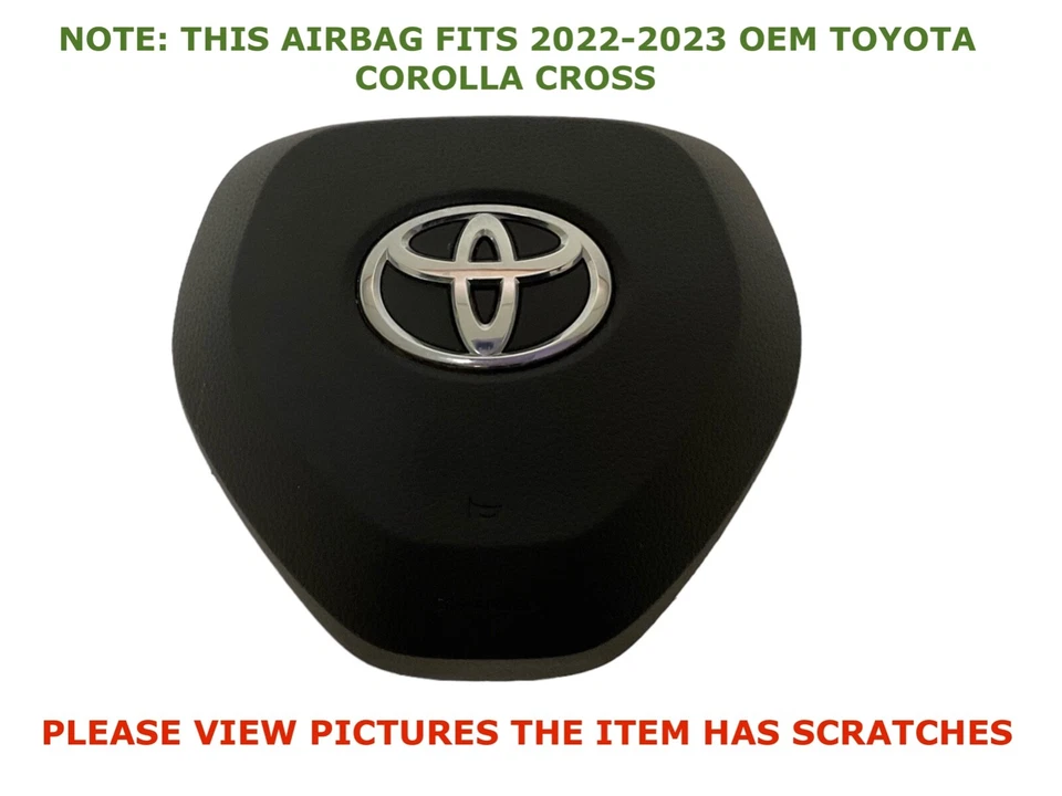 Airbag rueda conductor Toyota Corolla Cross 2022 2023 2024 negro 45130-02A20-C0 Foto 2 de 4