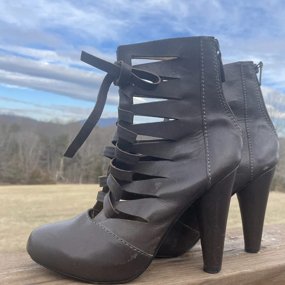 Zapatos de tacón alto Cynthia Vincent Sexy Gladiador Ver a Través Talla 7 ❤️gsc15m13 Foto 3 de 4