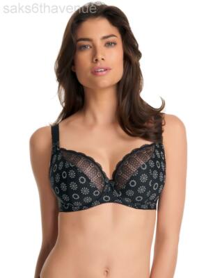 FREYA AA4201 4201 Black FAYE Lacy Silky-Soft 3-Part Cup Balcony