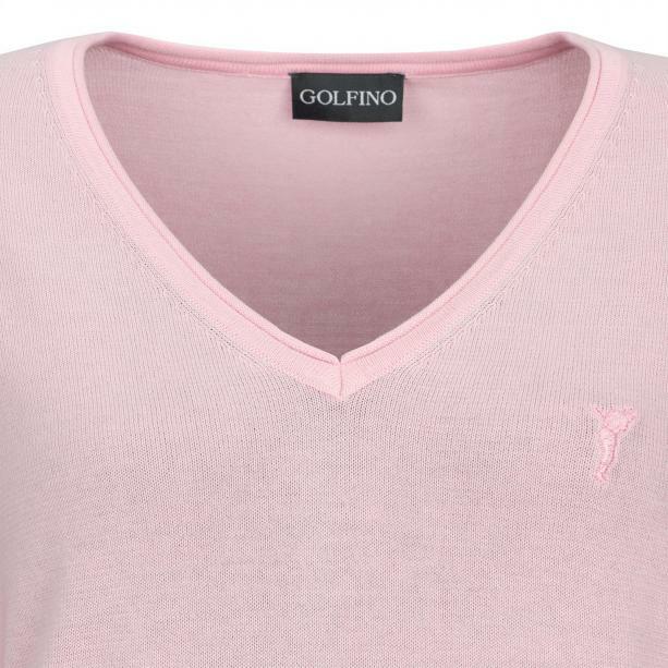 NWT Golfino Ladies ANITA V-Neck PULLOVER 4318021 399 Pink 2