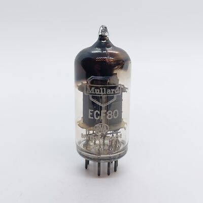 ECF80 MULLARD VINTAGE 'SQ' GETTER NOS VALVE TUBE