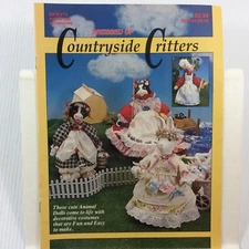 Countryside Critters Animal Doll Pattern Soft Sculpture Dolls Crafts BKW173 Farm