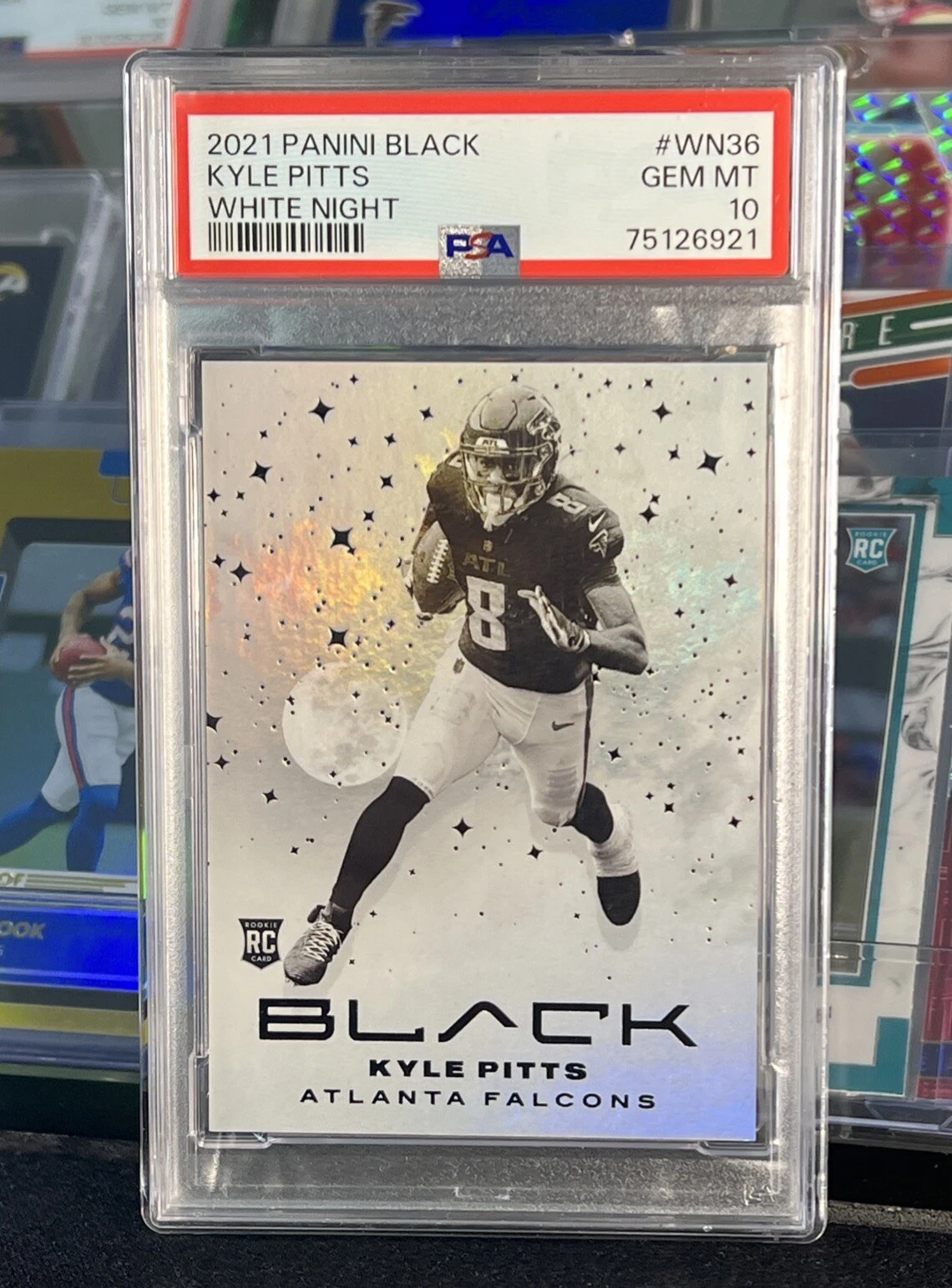Kyle Pitts Panini Black White Night #WN36 Base