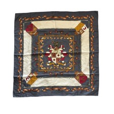 Colorful Vintage Echo Silk Scarf Large 34x34