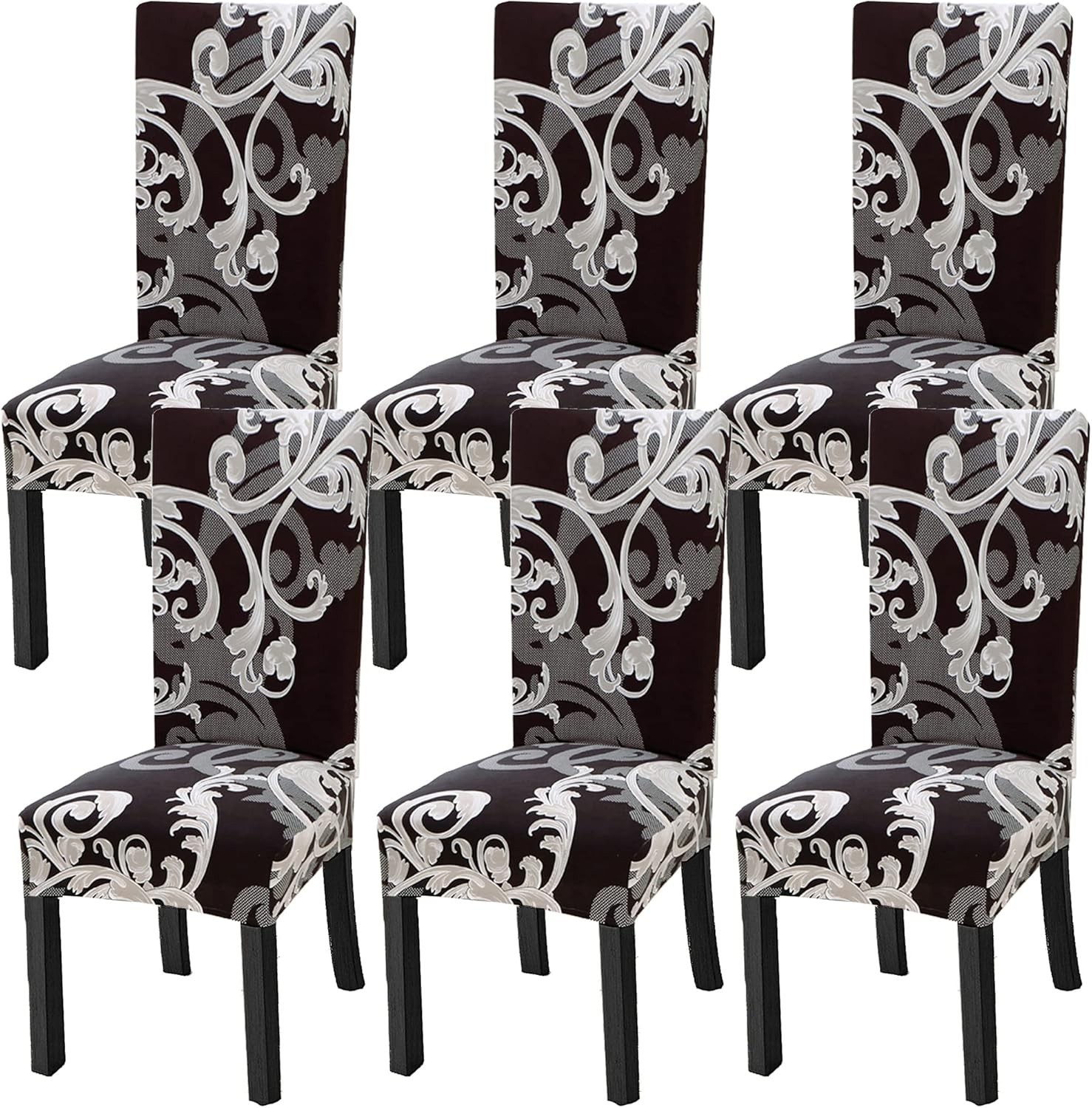 Covers For Dining Room Set Of 6 Pack Slipcovers High Back Ch