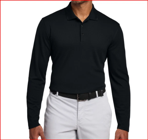 New NKDC2104 Nike Dri-FIT Micro Pique 2.0 Long Sleeve Polo XL