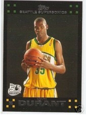 Kevin Durant Rookie Card 2007 2008 Topps NBA Basketball