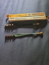 2 NEW Vintage Fletcher Gold Tip Glass Cutters 02A Made USA NOS