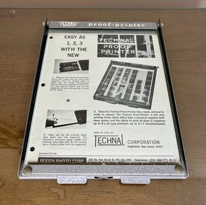 Vintage Technal Proof-Printer 8”x10” Bogen Photo Corp Photography Negatives