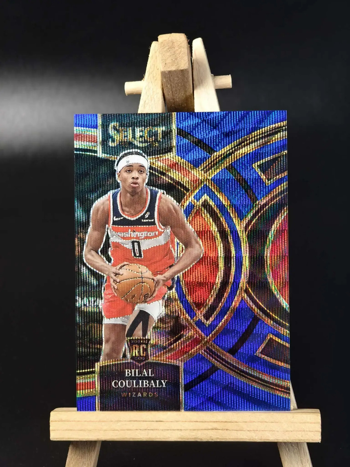 2023-24 Panini Select Premier Bilal Coulibaly #131 Wave Blue Prizm /75 (RC) J67