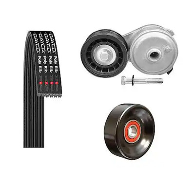 Dayco D60968K2 3 Piece Serpentine Demanding Drive Set Kit Belt Pulley Tensioner