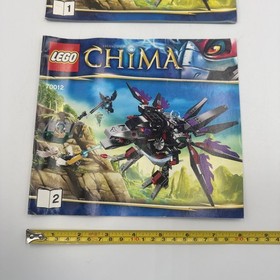 Lego Legends Of Chima 70013 Instructions Manual X 2