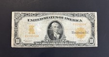 1907 $10 Gold Certificate Washington DC | Gold Seal | Large Size Note
