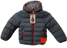 Gerry Kids' Boys Jersey Lined bubble Jacket Grey Sz 6 NWT NEW