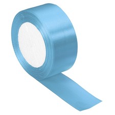 1.5" Wide 24 Yards Satin Ribbon Single Side Craft Roll Wrap Decoration Lake Blue