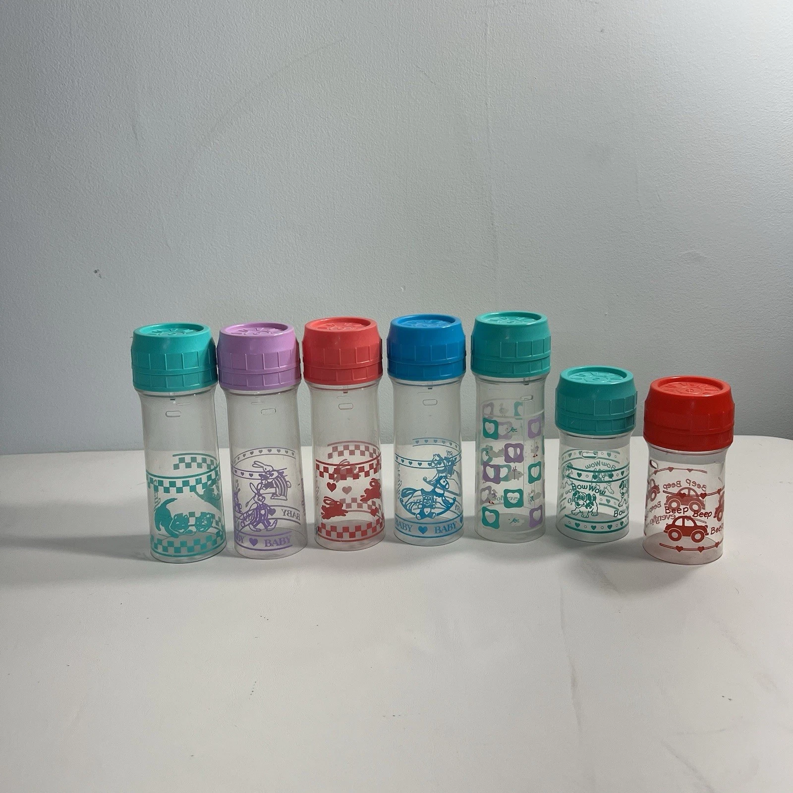 Vtg 90s Evenflo Plastic Drop-In Nurser Baby Bottles Decorated Baby Lot Of 7-READ
Opens in a new wind