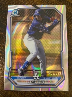 Zyhir Hope - 2026 Bowman Chrome - Lava Refractor /399- Prospect/RC - Dodgers