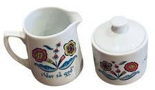 Vintage Breggren Traynor 1st Edition Sugar & Creamer set! var Sa god! Rare!